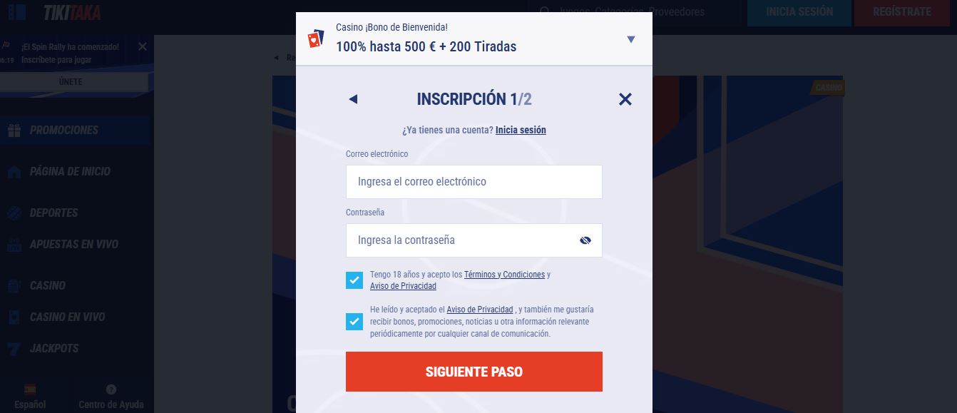 Regístrate con tu correo